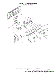 03 - Control Panel parts for Whirlpool Range RF3100XVN2 from AppliancePartsPros.com