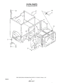 05 - Section parts for Whirlpool Range RF3100XVN2 from AppliancePartsPros.com