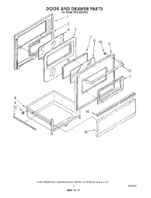 06 - Door And Drawer parts for Whirlpool Range RF3100XVN2 from AppliancePartsPros.com