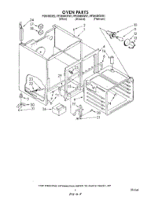04 - Oven parts for Whirlpool Range RF365BXWN1 from AppliancePartsPros.com