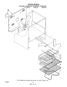 06 - Oven (Continued) parts for Whirlpool Range RF365BXWW1 from AppliancePartsPros.com