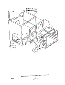 05 - Section parts for Whirlpool Range RF3000XVW3 from AppliancePartsPros.com