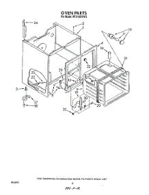 05 - Section parts for Whirlpool Range RF3100XVW3 from AppliancePartsPros.com