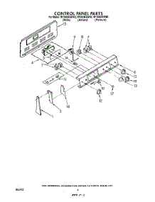 03 - Control Panel parts for Whirlpool Range RF365BXWN2 from AppliancePartsPros.com