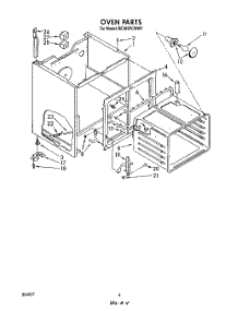 04 - Oven parts for Whirlpool Range RF385PCWW2 from AppliancePartsPros.com