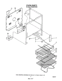05 - Section parts for Whirlpool Range RF385PCWW2 from AppliancePartsPros.com