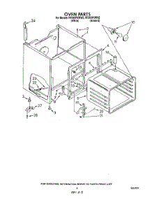 04 - Oven parts for Whirlpool Range RF390PXWN2 from AppliancePartsPros.com