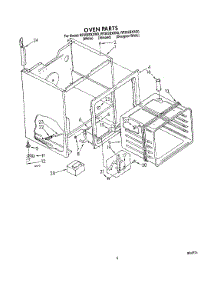 05 - Oven (1) parts for Whirlpool Range RF302BXXW0 from AppliancePartsPros.com