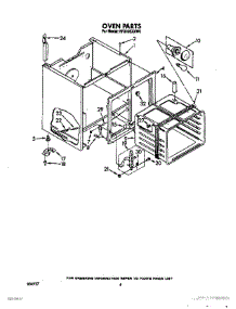 05 - Oven (Continued) parts for Whirlpool Range RF3105XXN0 from AppliancePartsPros.com