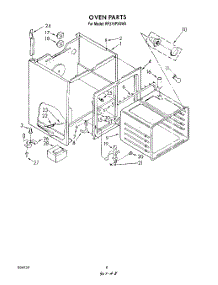 06 - Section parts for Whirlpool Range RF375PXXW0 from AppliancePartsPros.com