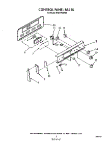 03 - Control Panel parts for Whirlpool Range RF377PXXN0 from AppliancePartsPros.com