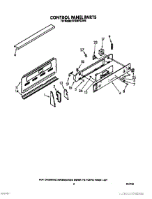 03 - Control Panel parts for Whirlpool Range RF396PCXN0 from AppliancePartsPros.com