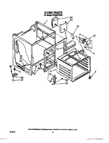 06 - Oven parts for Whirlpool Range RF396PCXN0 from AppliancePartsPros.com