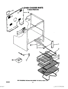 05 - Oven Chassis, Optional parts for Whirlpool Range RF396PXXN0 from AppliancePartsPros.com