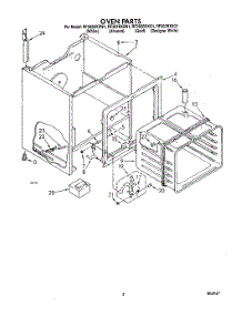 05 - Oven (1) parts for Whirlpool Range RF302BXXQ1 from AppliancePartsPros.com