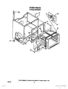 05 - Section parts for Whirlpool Range RF3105XXW1 from AppliancePartsPros.com