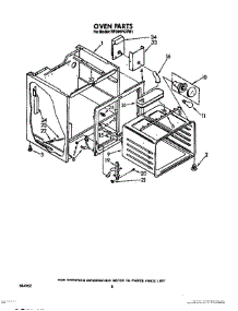 06 - Oven parts for Whirlpool Range RF396PCXN1 from AppliancePartsPros.com