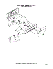 03 - Control Panel parts for Whirlpool Range RF316PXXN2 from AppliancePartsPros.com