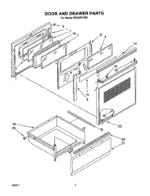 04 - Door And Drawer parts for Whirlpool Range RF396PCYN0 from AppliancePartsPros.com
