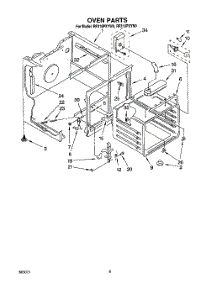 06 - Oven parts for Whirlpool Range RF316PXYN0 from AppliancePartsPros.com