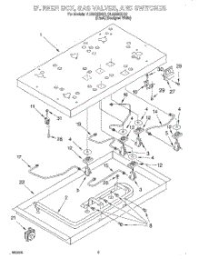 02 - Section parts for Whirlpool Cooktop GL8856EBQ0 from AppliancePartsPros.com