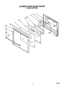 06 - Lower Oven Door parts for Whirlpool Oven RB770PXYQ2 from AppliancePartsPros.com