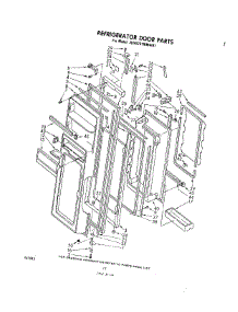06 - Refrigerator Door parts for Whirlpool Refrigerator 3EHD261MMWR1 from AppliancePartsPros.com