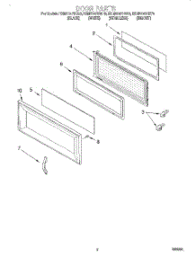 02 - Section parts for Kitchenaid Microwave KHMS147HBT0 from AppliancePartsPros.com
