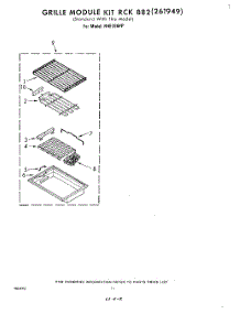 08 - Griddle Rck 884 (261950) , Cutting parts for Whirlpool Range RHE396PP from AppliancePartsPros.com