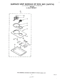 11 - Section parts for Whirlpool Range RHE396PP from AppliancePartsPros.com