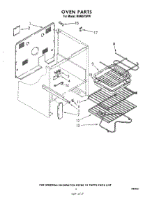 04 - Section parts for Whirlpool Range RHM975PW from AppliancePartsPros.com