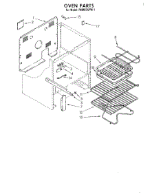 04 - Section parts for Whirlpool Range RHM975PW1 from AppliancePartsPros.com