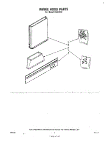 03 - Section parts for Whirlpool Hood RJH3330 from AppliancePartsPros.com