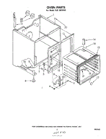 04 - Oven parts for Whirlpool Range RJE302BW0 from AppliancePartsPros.com