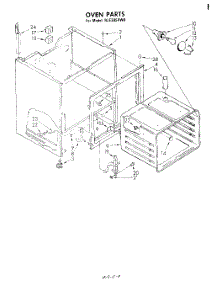 06 - Section parts for Whirlpool Range RJE385PW0 from AppliancePartsPros.com