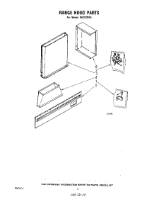 03 - Section parts for Whirlpool Hood RH3330XL from AppliancePartsPros.com