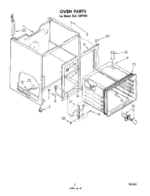 04 - Oven parts for Whirlpool Range RJE330PW0 from AppliancePartsPros.com