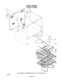 05 - Section parts for Whirlpool Range RJE330PW0 from AppliancePartsPros.com