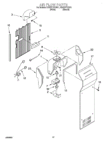 10 - Airflow parts for Whirlpool Refrigerator ED25VFXHT01 from AppliancePartsPros.com