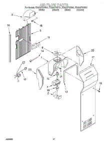 10 - Airflow parts for Whirlpool Refrigerator ED25QFXHW01 from AppliancePartsPros.com