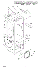 02 - Refrigerator Liner parts for Whirlpool Refrigerator ED25RFXFB02 from AppliancePartsPros.com