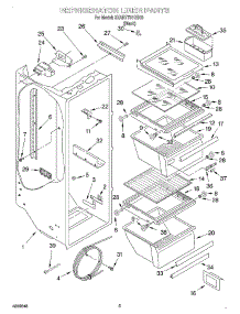 02 - Refrigerator Liner parts for Whirlpool Refrigerator 3XART731GB00 from AppliancePartsPros.com