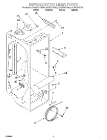 02 - Refrigerator Liner parts for Whirlpool Refrigerator GD25DFXFW03 from AppliancePartsPros.com