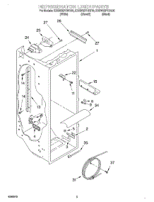 02 - Refrigerator Liner parts for Kitchenaid Refrigerator KSRW25FHBL00 from AppliancePartsPros.com
