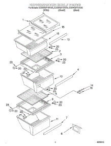 03 - Refrigerator Shelf parts for Kitchenaid Refrigerator KSRW25FHBL00 from AppliancePartsPros.com