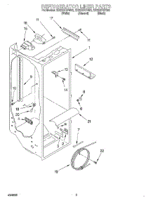02 - Refrigerator Liner parts for Whirlpool Refrigerator ED22RFXFW02 from AppliancePartsPros.com