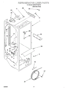 02 - Refrigerator Liner parts for Kitchenaid Refrigerator KSRS22FGSS13 from AppliancePartsPros.com