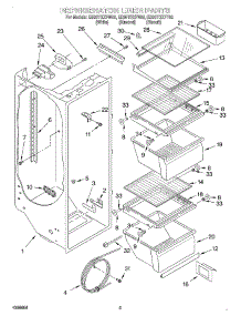 02 - Refrigerator Liner parts for Whirlpool Refrigerator ED20TQXFN02 from AppliancePartsPros.com