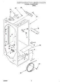 02 - Refrigerator Liner parts for Whirlpool Refrigerator 7GD25DFXFW01 from AppliancePartsPros.com