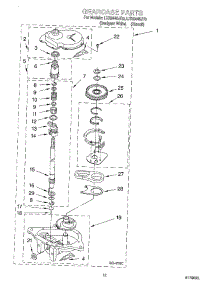 08 - Gearcase parts for Whirlpool Washer LXR9445JT0 from AppliancePartsPros.com